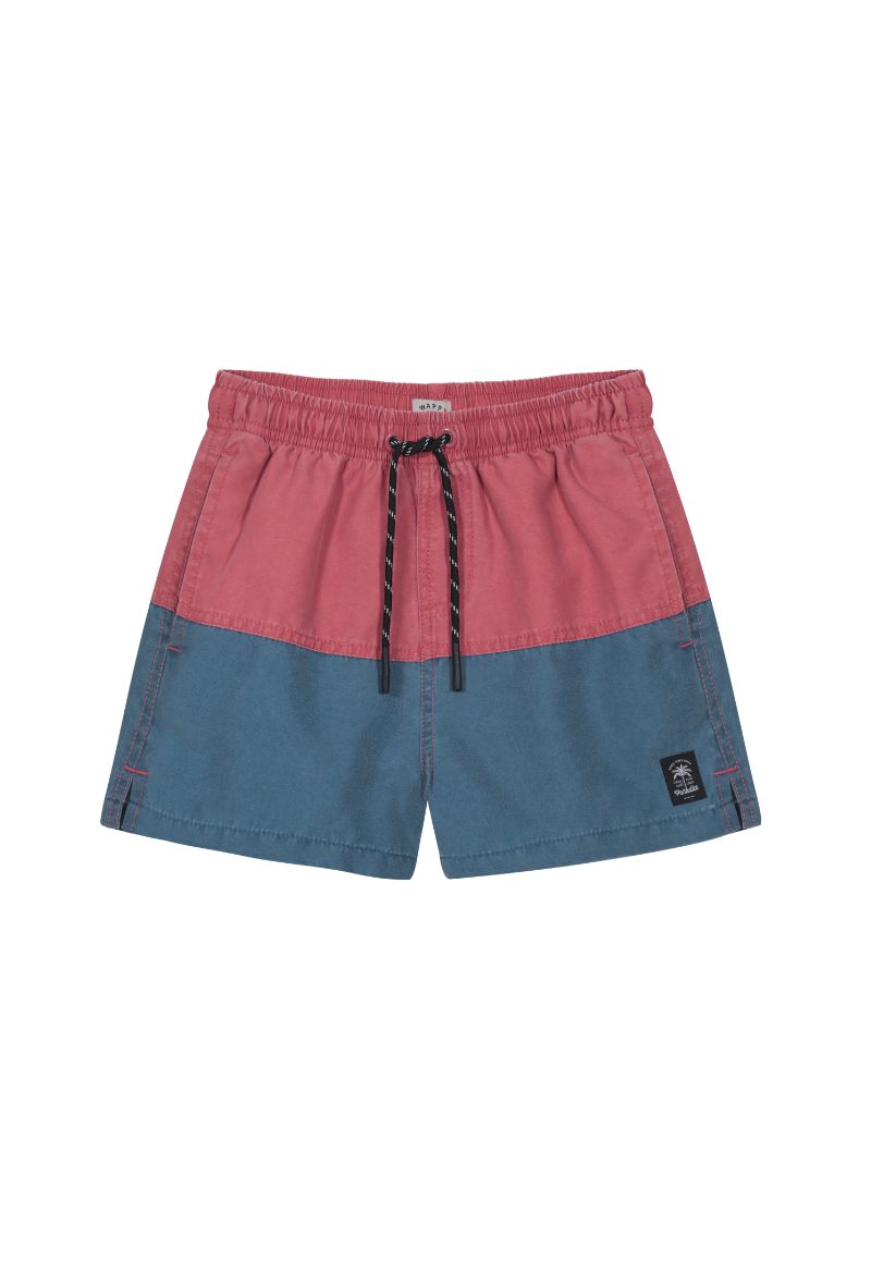 Traje de Baño Niño Colorblock Red