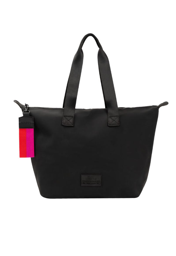 Cartera Urban Engomada Wappy color negro, cartera mujer para notebook
