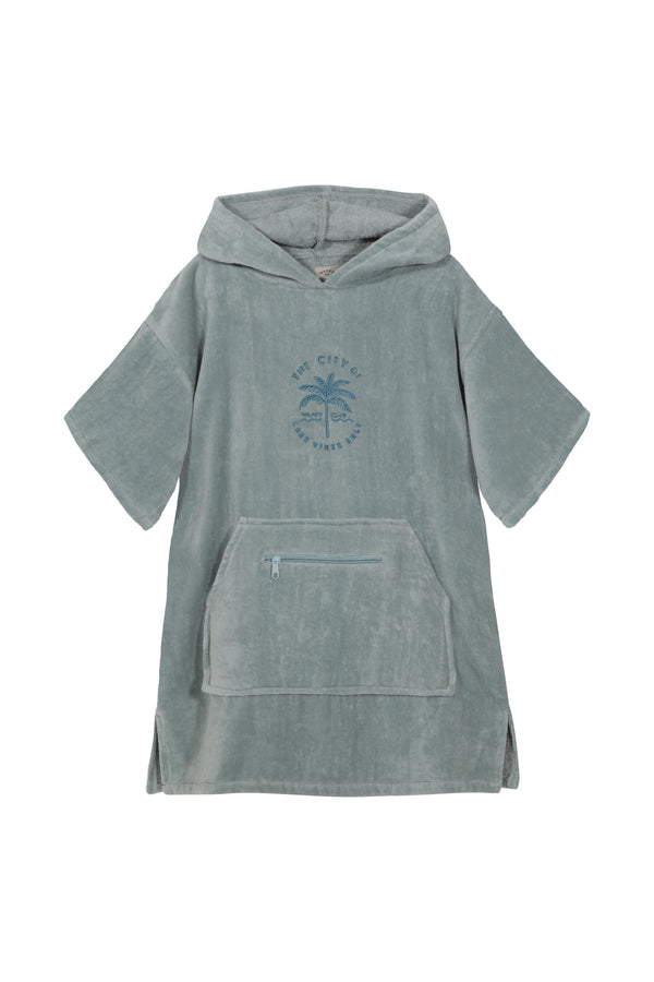 Poncho Toalla Hoodie Mint